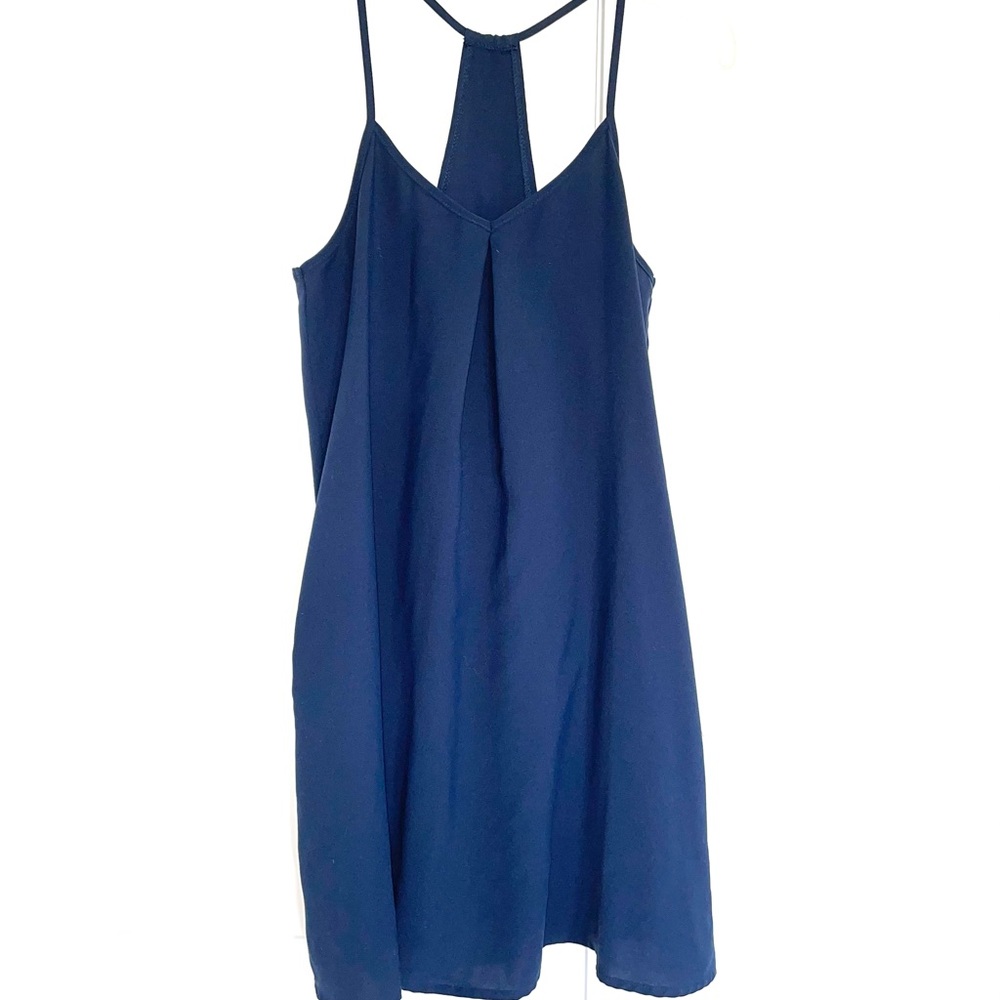 Tinley Road navy blue racer back tank dress